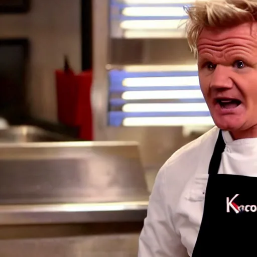 Image similar to gordon ramsay yelling at kfc employees on kitchen nightmares.