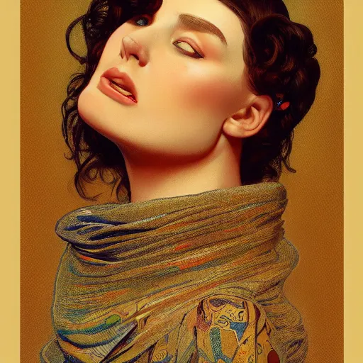 Image similar to modern man | hyperrealistic | digital painting | trending on artstation | pinup portrait | clean | illustration | dressed | Unreal Engine 5 | 8k resolution | by Greg Rutkowski Alphonse Mucha Gustav Klimt and Mel Ramos