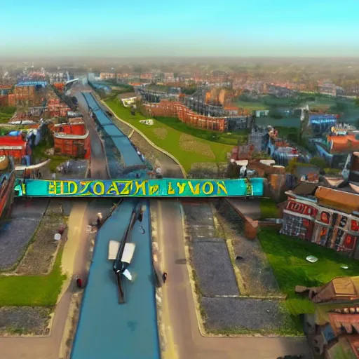 Prompt: !dream Harrier Du Bois investigating Zaporozhye town for clues, HD, 4K