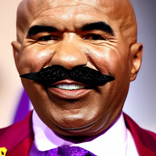 Image similar to purple mustache steve harvey