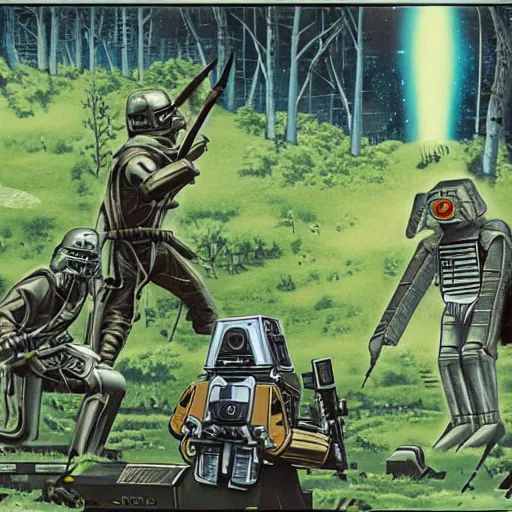 Prompt: The battle of Endor