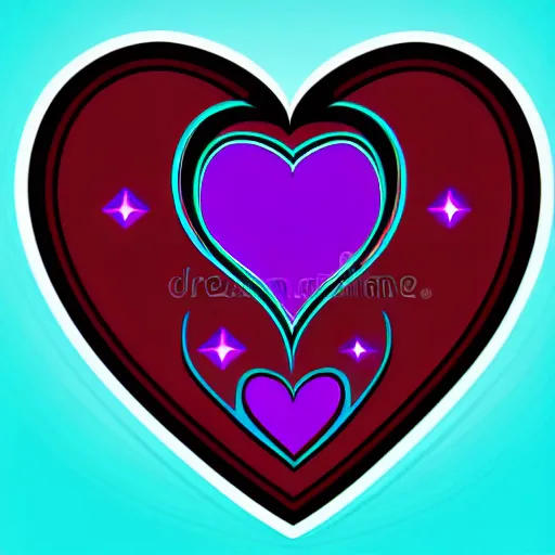 Image similar to dark magical heart logo, 4 k, vector illustration, hd