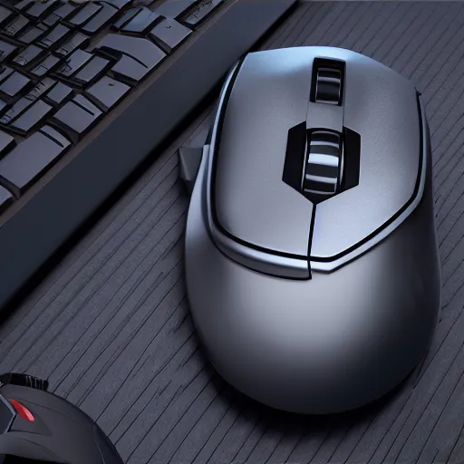 Prompt: cyberpunk style computer mouse, product photo, ultra detail, octane render