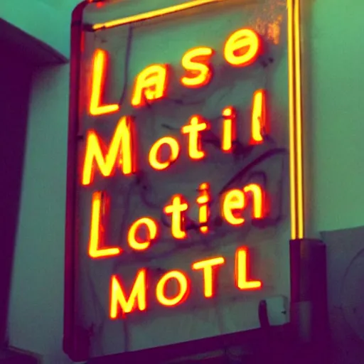 Image similar to last stop motel neon sign