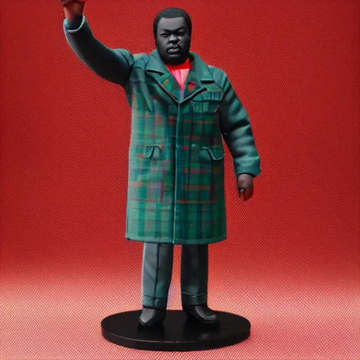 Prompt: marcus garvey vinyl action figure, plastic, toy, butcher billy style