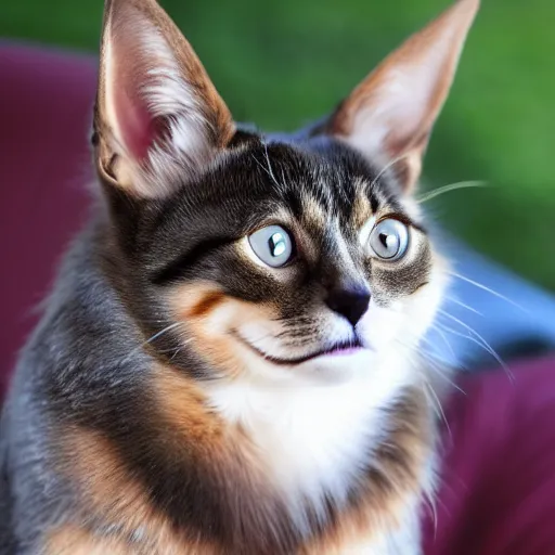 Prompt: a cat with a chihuahua head