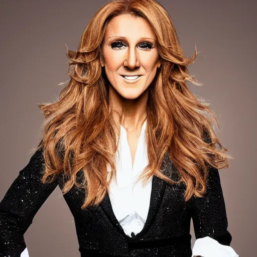 Image similar to professional portrait of celine dion starting in the musical annie