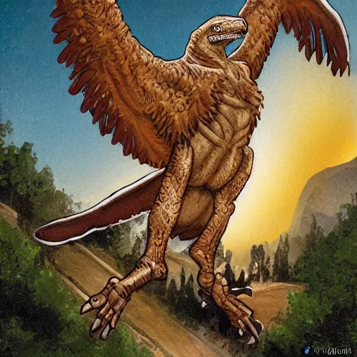 Prompt: raptor jesus