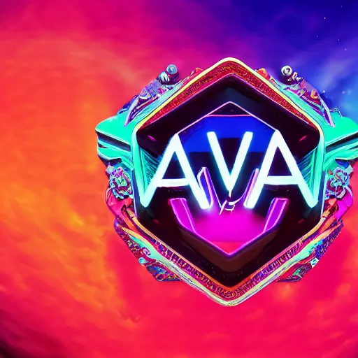 Image similar to a and w vaporwave logo, colorful, digital art, cosmic, 3 d high definition, trending on art station, photorealistic, high resolution, 8 k, octane, hyper detailed, insane details, intricate, elite, ornate, elegant trend, highly detailed and intricate, sharp focus, photography, unreal engine