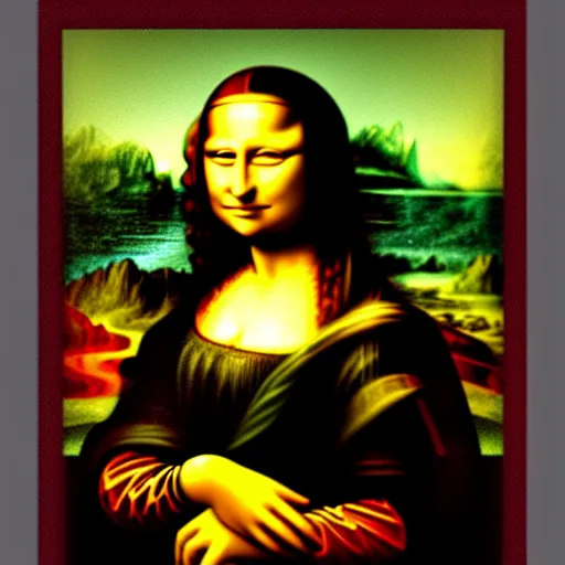 Prompt: a 21st century remix of the Mona Lisa, using modern art techniques and styles