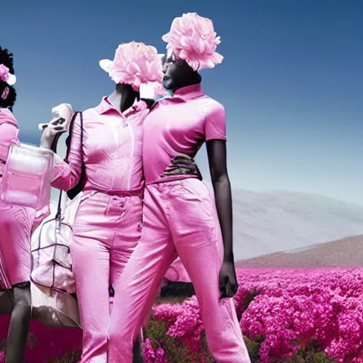 Image similar to fragrance advertising campaign by richard mosse