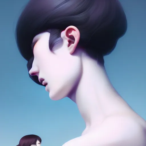 Prompt: girl large power cables going inside head by tom bagshaw and ilya kuvshinov, rtx rendering, octane render 1 2 8 k, maya, extreme high intricate details by wlop, digital anime art by ross tran, medium shot, close up shot, composition by sana takeda, dramatic lighting by greg rutkowski