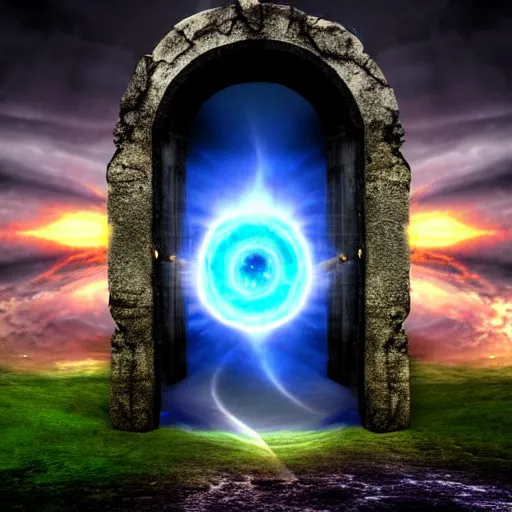 Image similar to looking into a portal to another universe, fantasy image