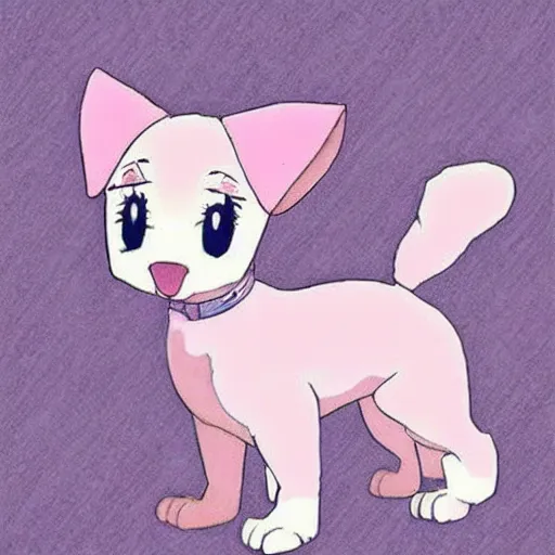 Prompt: extremely cute anime dog. ANIME DRAWING ANIME DRAWING ANIME ANIME PUPPYDOG ANIME THIS IS A DRAWING! 100% anime ghibli-style pretty pastel bright color loving puppy. arf hes an anime puppy. i wanna adopt this puppy. he is the cutest little puppy in the world and i'd give my LIFE to protect him. woof woof arf. he has a pointy little nose. ghibli style. I want this dog in real life. man's best friend is this dog. please make this dog cute. he is so so so very very very adorable. i need this puppy. I will give this small puppy with cute features ALL of my love. All i need in my life is this super cute anime puppy. awwwwwwww. this puppy deserves love and kisses. i wanna give him many treats. this is a good good well-behaved ghibli puppy.