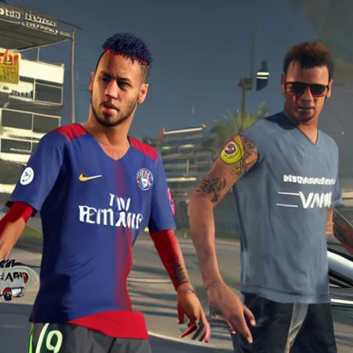 Image similar to neymar in gta v