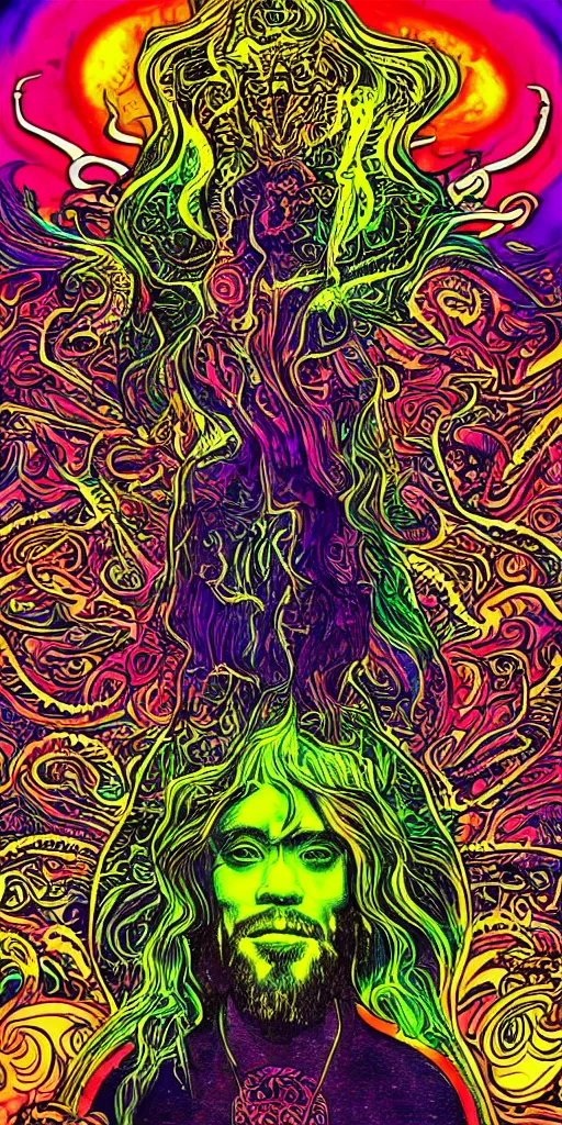 Image similar to god of psychedelics