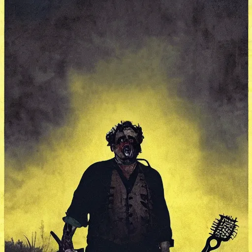 Prompt: leatherface