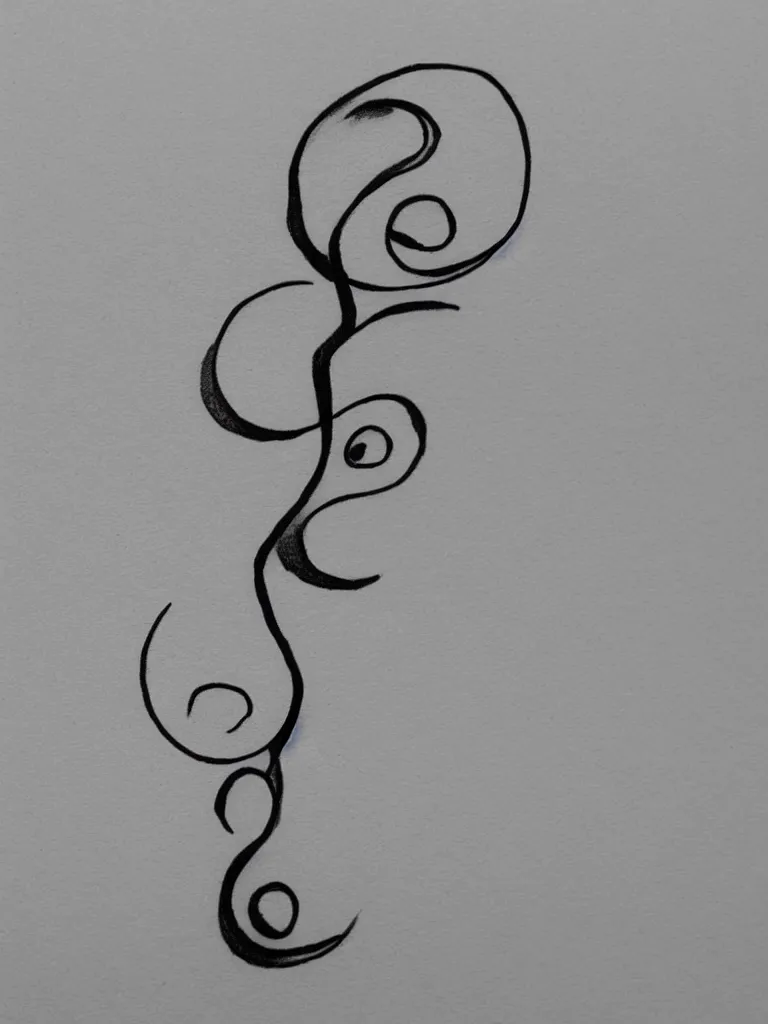 Prompt: a clean single line sketch for a tattoo, acorn that turns into a tree in shape of treble clef, dividing line up the middle like a scar, color bursts when crossing scar