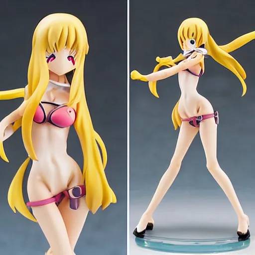 Prompt: anime pvc figure by good - smile, beach girl