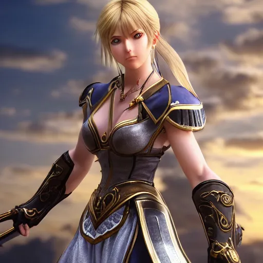 Image similar to sophitia alexandra from soulcalibur, octane render, detailed, 4k, portrait, detailed face, beautiful,