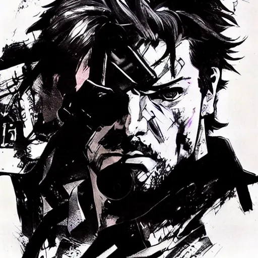 Image similar to Solid Snake. By Yoji Shinkawa