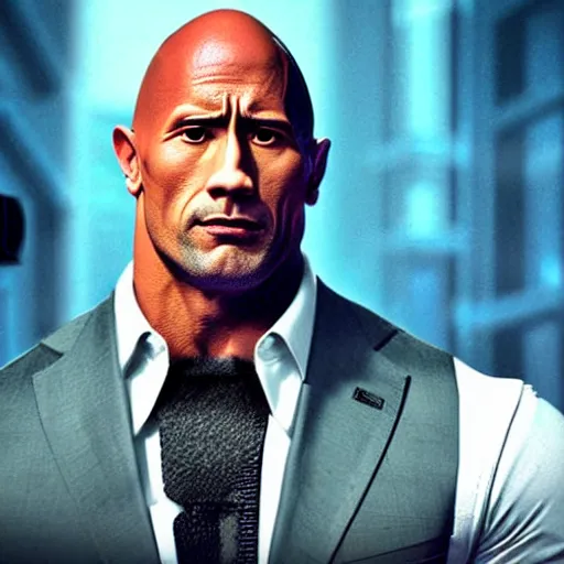 Image similar to dwayne the glock johnson