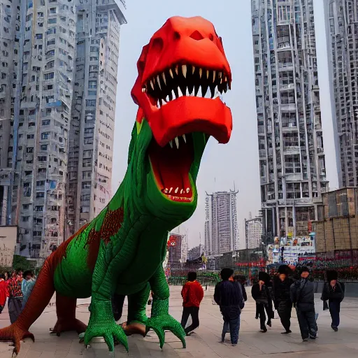 Prompt: communist dinosaur, china