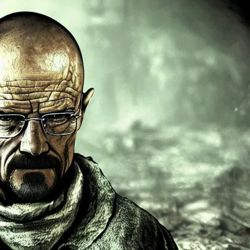 Prompt: Walter White in Dark souls