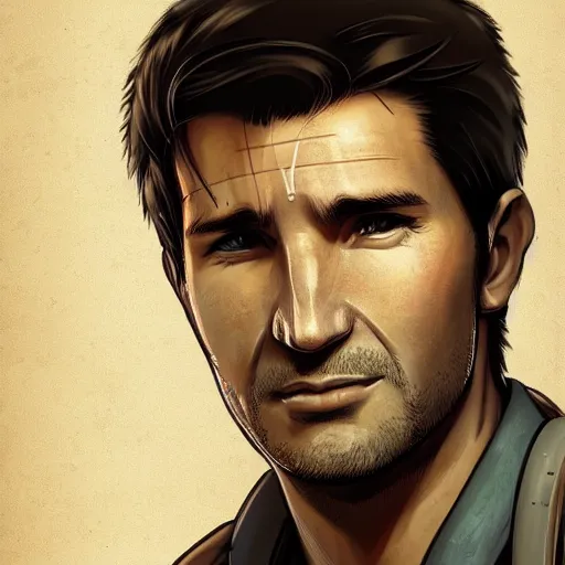 Image similar to portrait of nathan drake as a surgeon, anime fantasy illustration by tomoyuki yamasaki, kyoto studio, madhouse, ufotable, trending on artstation