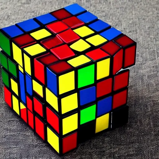 Image similar to a rubix cube made of plasma