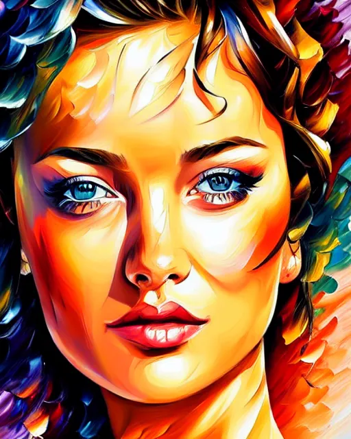 Prompt: girl artwork by leonid afremov, artwork by sandra chevrier, golden hour, illustration, highly detailed, simple, no jagged lines, vector art, smooth, artstation