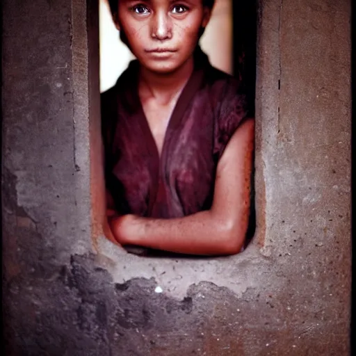 Image similar to the portrait of a girl, by steve mccurry,