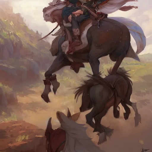 Image similar to a group of people riding on the backs of horses, a storybook illustration by krenz cushart, pixiv contest winner, fantasy art, official art, concept art, storybook illustration. detailed masterpiece.