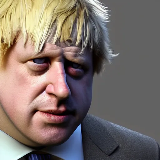 Prompt: Boris Johnson with Lizard body, realistic artstyle, wide shot, dramatic lighting, octane render, hyperrealistic, high quality, highly detailed, HD, beautiful, cinematic, 8k, unreal engine, facial accuracy, symmetrical