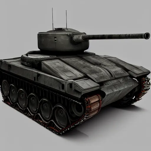 Image similar to futuristic tank by jan - bart van beek, roland ijzermans, trending on artstation, 8 k, highly detailed