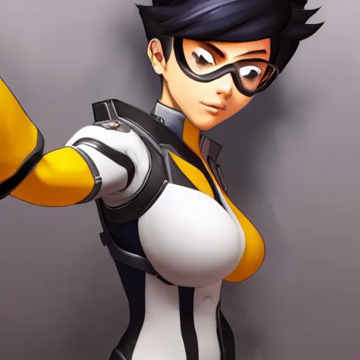 Image similar to b usty tracer from overwatch r 3 4 h entai not safe for work p orn ussy 1 girl trending on rule 3 4