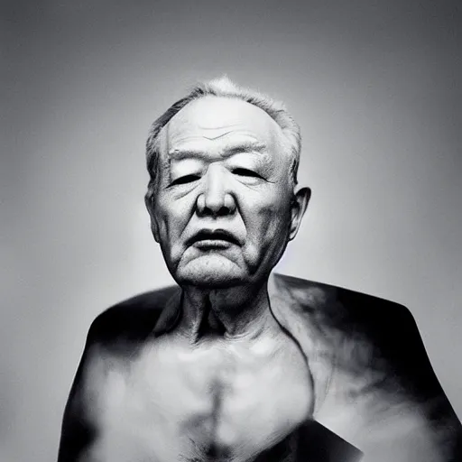 Image similar to old man in hitch by joongwon charles jeong, tjalf sparnaay, gottfried helnwein, roberto bernardi, emanuele dascanio, robin eley