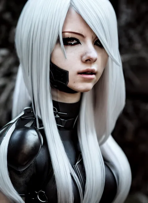 Image similar to a 2 from nier : automata in kiev, ukraine