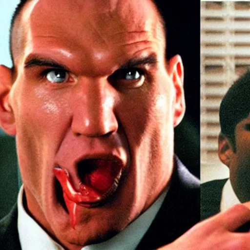 Prompt: Nikolai Valuev as the American Psycho