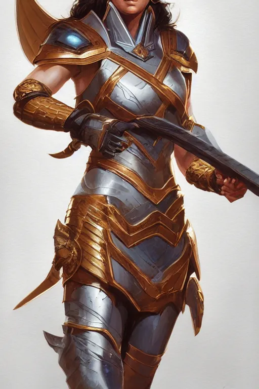 Image similar to amazon valkyrie athena, d & d, fantasy, portrait, highly detailed, headshot, digital painting, trending on artstation, concept art, sharp focus, illustration, art by artgerm and greg rutkowski and magali villeneuve