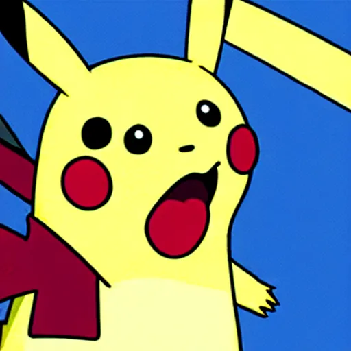 Image similar to pikachu in bobs burgers art style