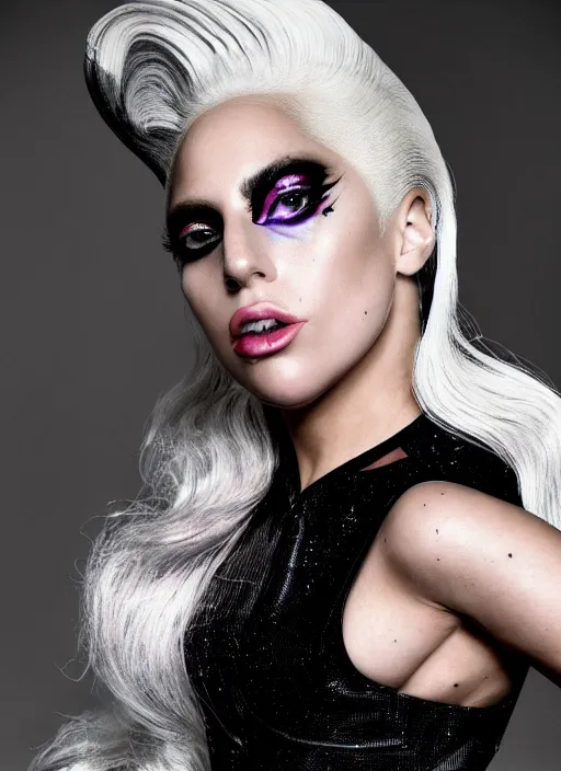 Image similar to lady gaga by nick knight, born this way, born this way album, red weapon 8 k s 3 5, cooke anamorphic / i lenses, highly detailed, cinematic lighting