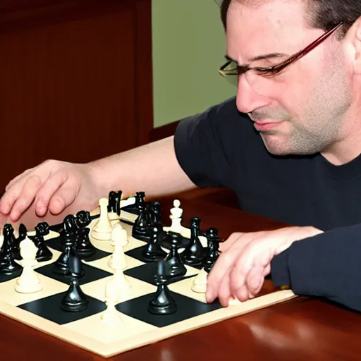 Prompt: eric rosen playing chess