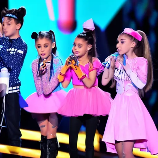 Image similar to ariana grande kids choice awards getting milked