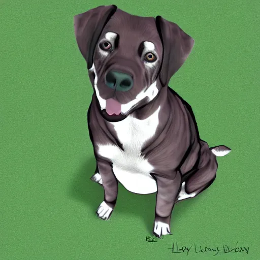 Prompt: Lucy the dog photorealistic