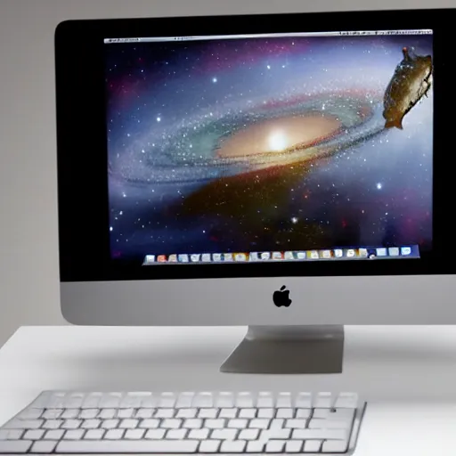 Image similar to Product image of a powerful Apple gaming iMac released in the year 2000