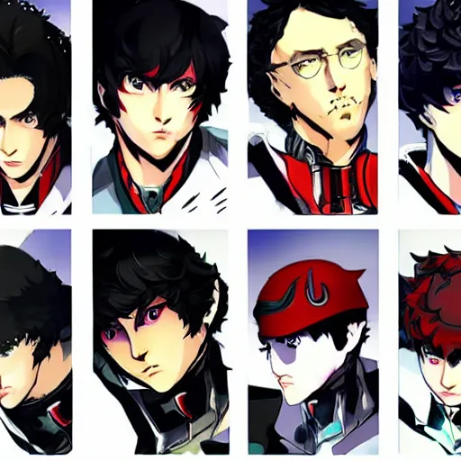 Image similar to will ferrell action portrait in the style of persona 5, atlus video game, video game cover featuring will ferrell, stylized anime art