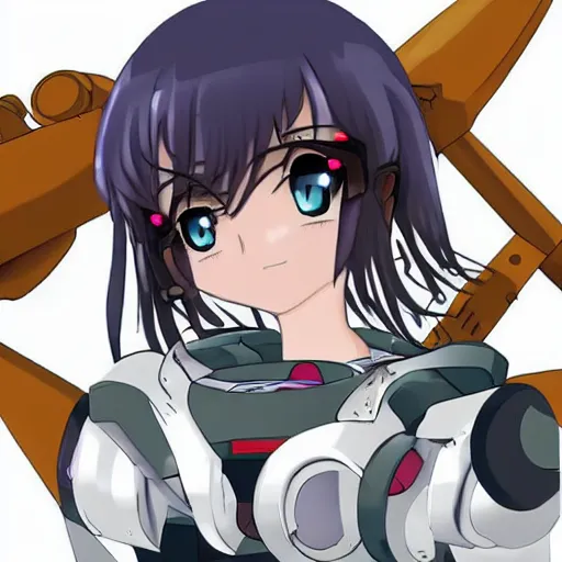 Image similar to anime girl in the mecha