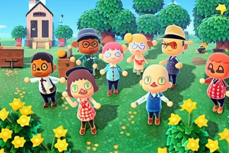 Image similar to a still of an animal crossing movie directed by woody allen in 2 0 0 3