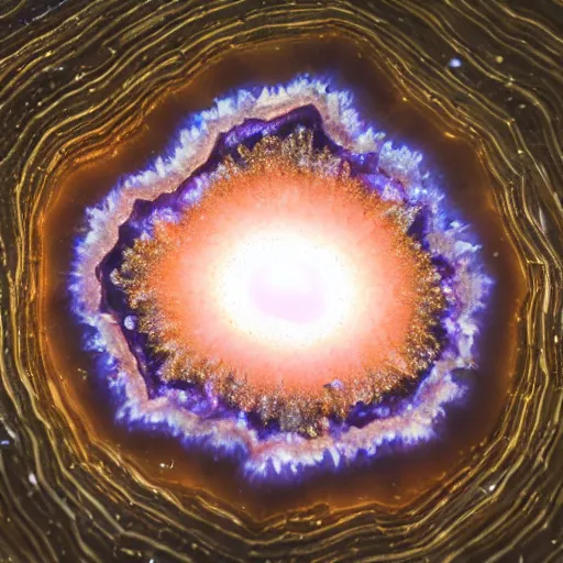 Image similar to the universe as a geode. 8 k